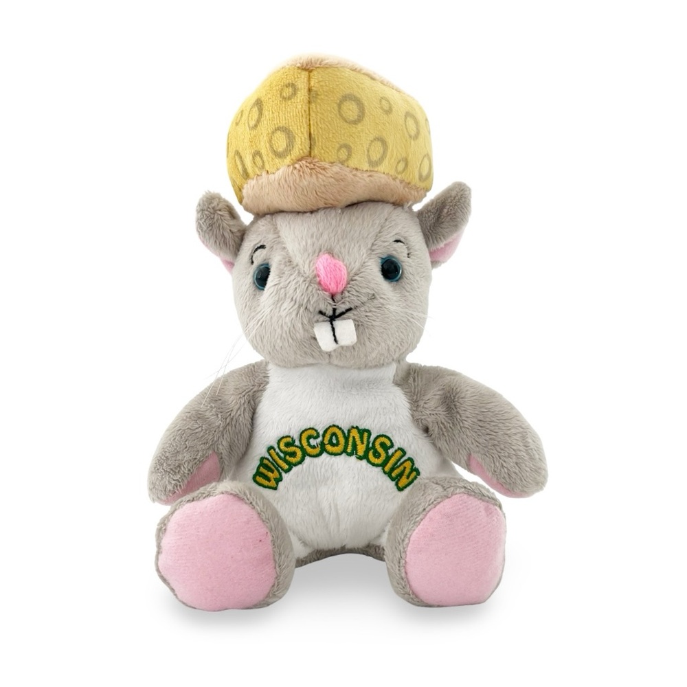 Souvies 2016 Wisconsin Cheese Head Mouse Stuffed Animal